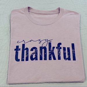 Crazy Thankful graphic T-shirt, L